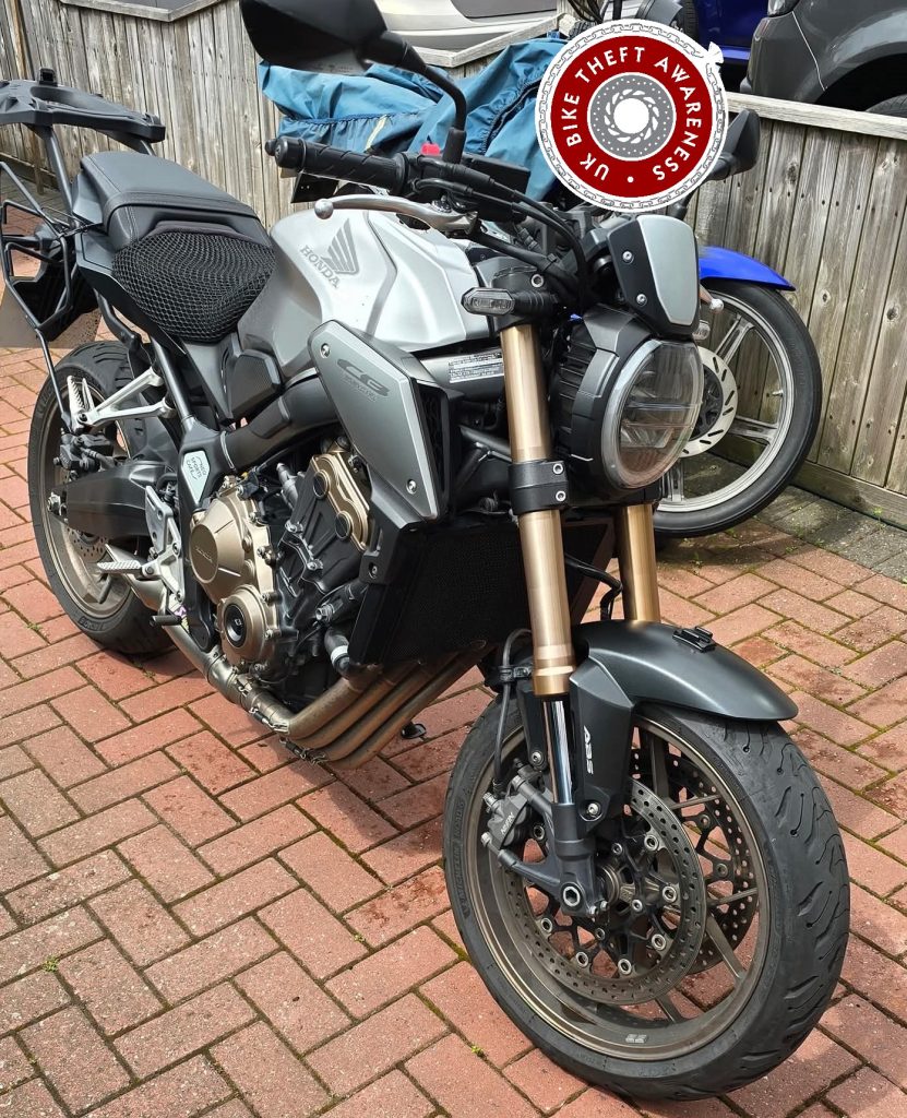 honda cbr650 in silver stolen from sainsburys carpark in coventry, reg: KY19 FBV, VIN:MLHRH02A2k5003099