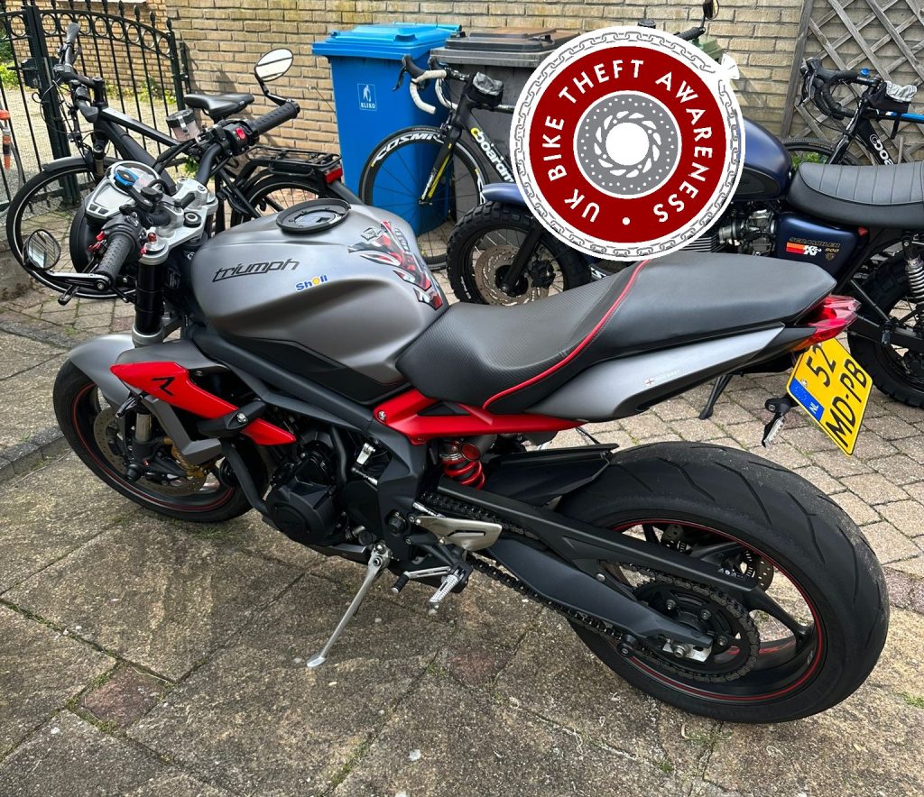 triumph Speed Triple stolen in Reading.
