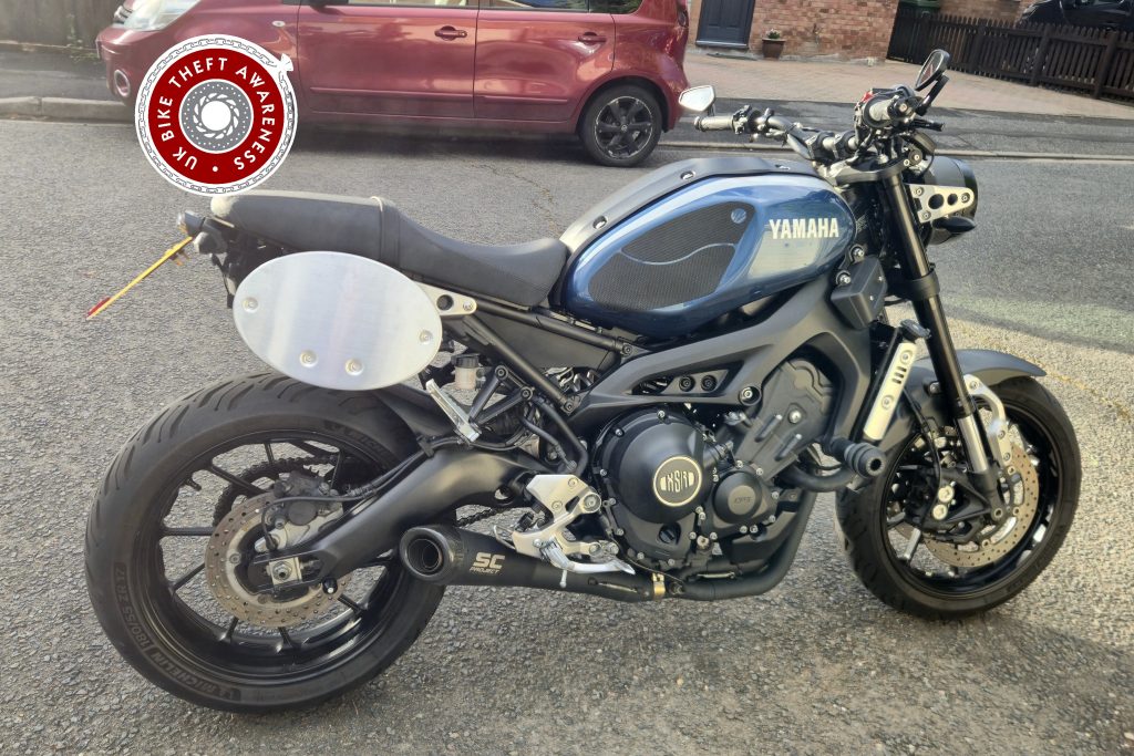 STOLEN – AYLESBURY, BUCKS – 18/06/26 – YAMAHA XSR900 – REG:KW17 YON – VIN:JYARN431000008782 – CRIME REF:01923815450 – SECURITY TAG:UK40R8AR