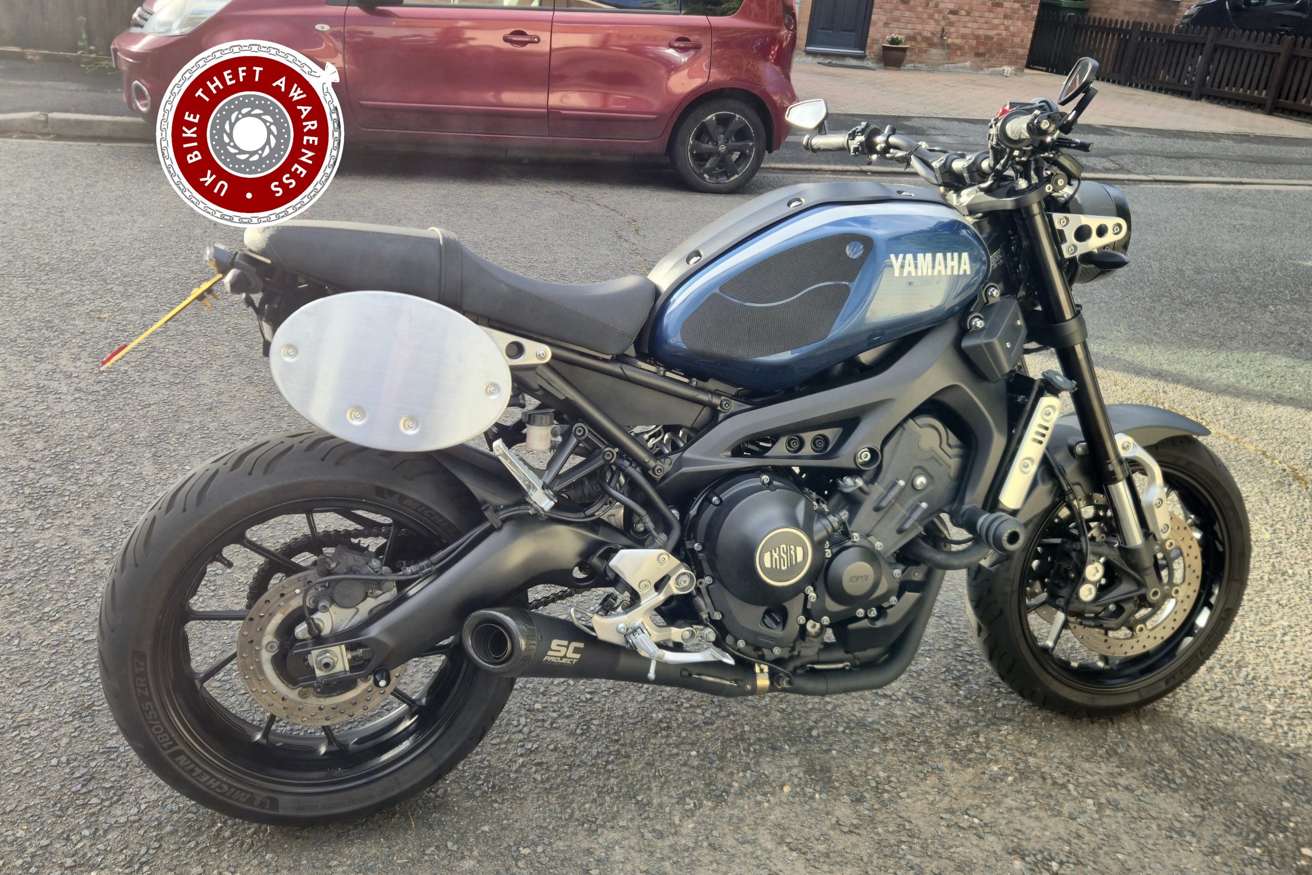 STOLEN – AYLESBURY, BUCKS – 18/06/26 – YAMAHA XSR900 – REG:KW17 YON – VIN:JYARN431000008782 – CRIME REF:01923815450 – SECURITY TAG:UK40R8AR