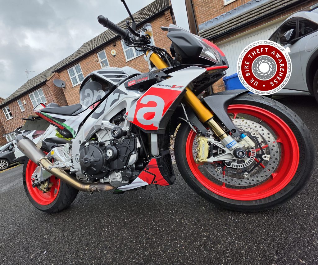Aprillia Tuono V4 1100 - STOLEN QUEENS MEDICAL CENTRE, NOTTS - CRIME REF: 26000361534