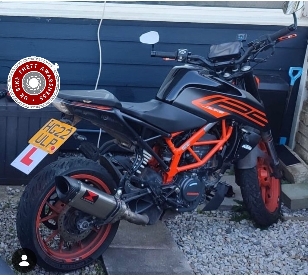 STOLEN KTM DUKE FROM CABOT CIRCUS, BRISTOL