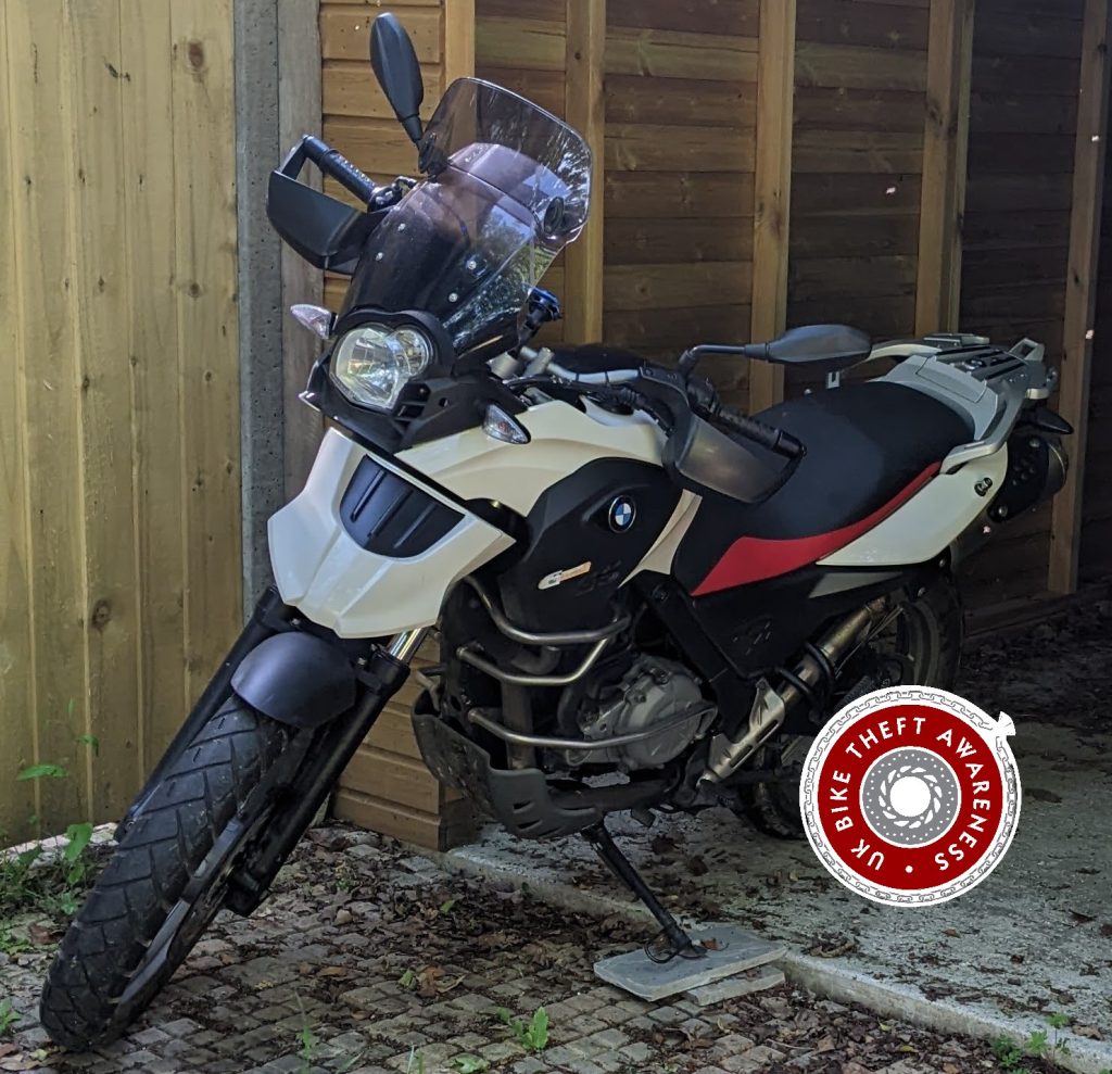stolen bmw gs650 southampton.