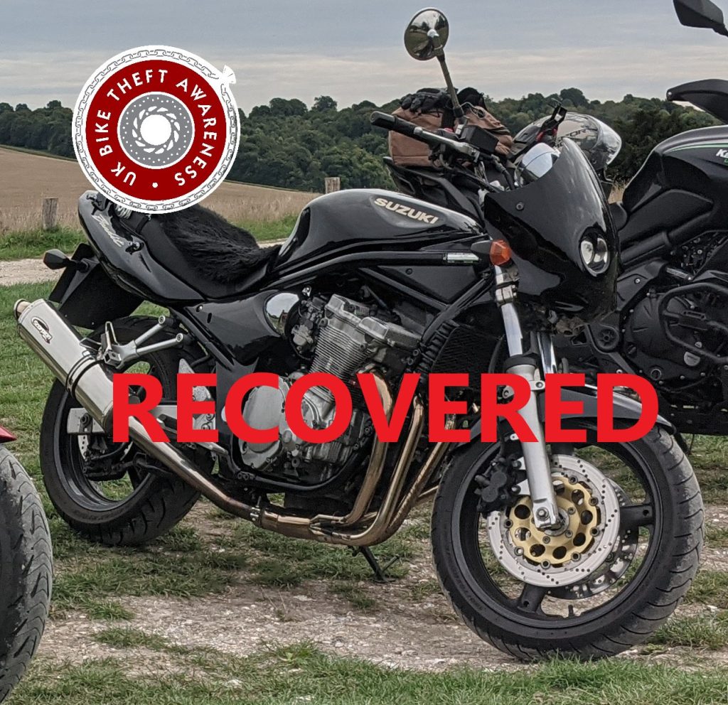 RECOVERED – READING- SUZUKI GSF600 BANDIT – REG:Y287 LCF – CRIME REF: CR43260544313