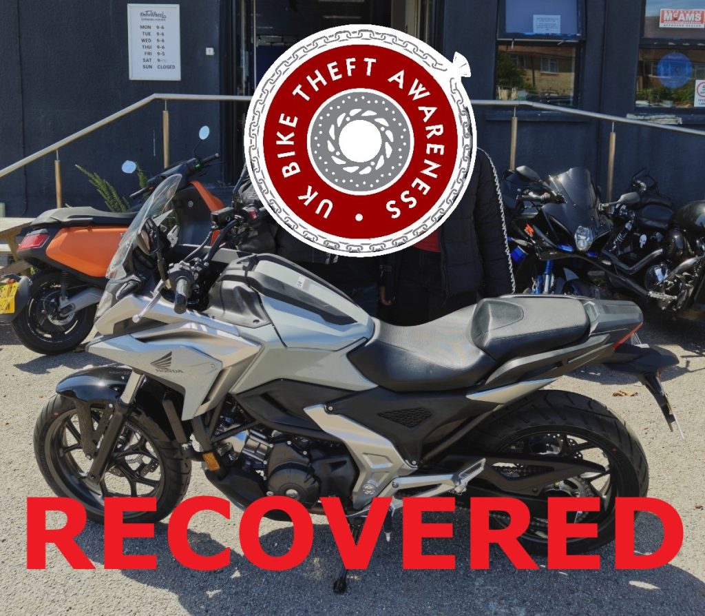 RECOVERED – BRIGHTON – 04/10/26 – HONDA NC750X – REG: GM73 FDP – CRIME REF:472302330601